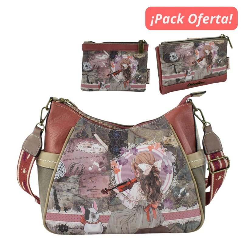 Pack Bolso Sweet Candy Rainbow Dreams...