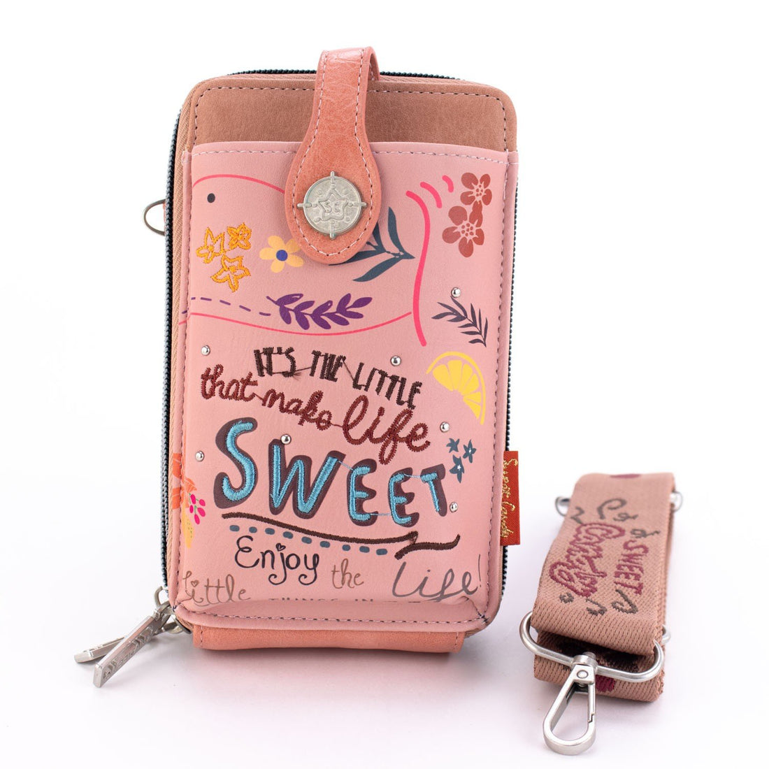 Bandolera porta móvil con broche Sweet Candy Essentials