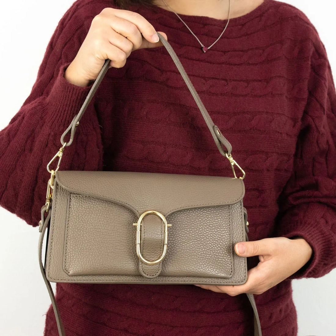 Sac à bandoulière en cuir Pregato Fibula