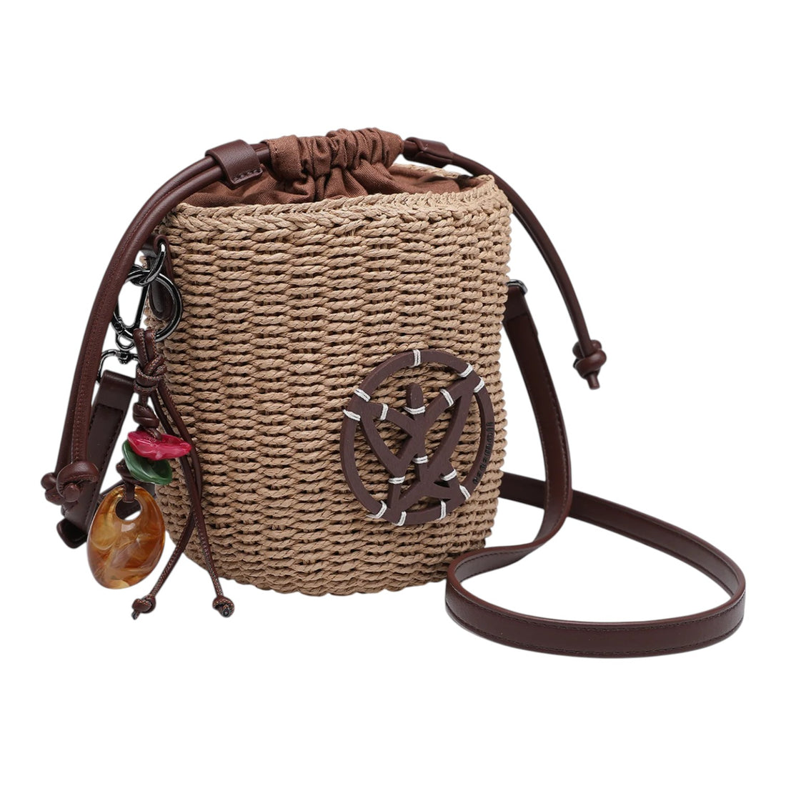 Bolso estilo rafia Pepe moll Alaska Chocolate