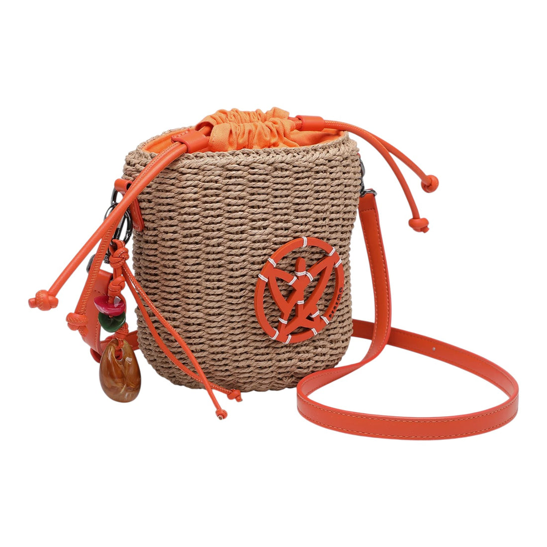 Bolso estilo rafia Pepe moll Alaska Naranja