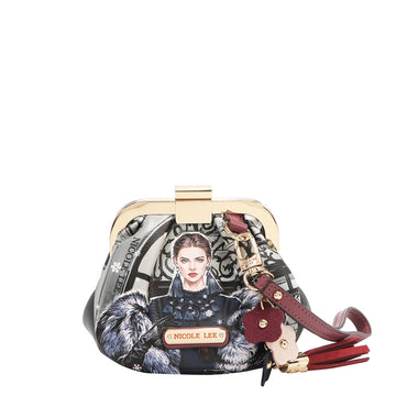 Monedero con cierre clic Nicole Lee Moda SnowFlake