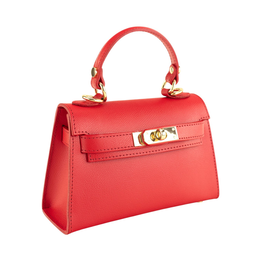 Bolso en Piel Pregato mini Latenza Rojo