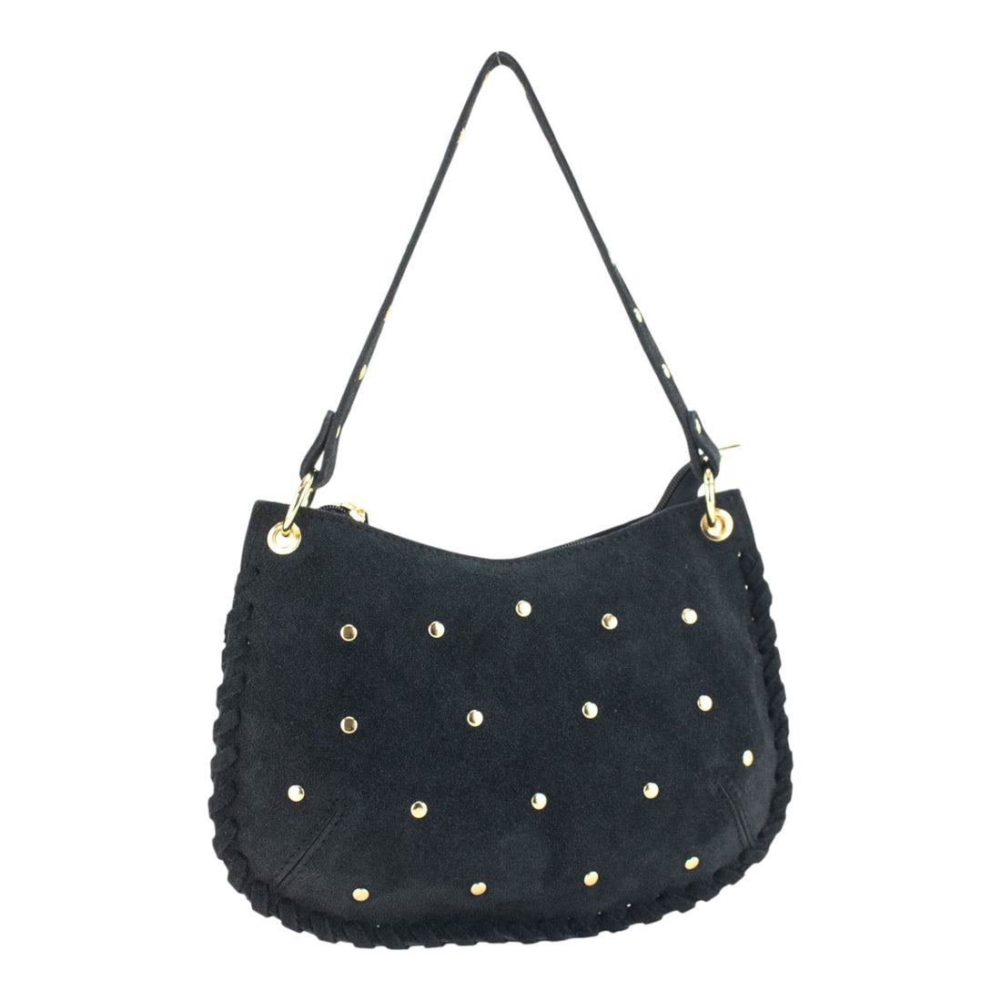 Bandolera en piel Pregato Luminia Azul marino