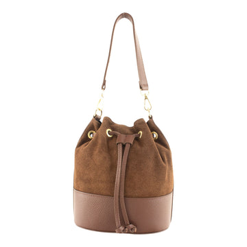 Bolso bombonera en Piel Pregato Ayra Ante Cuero