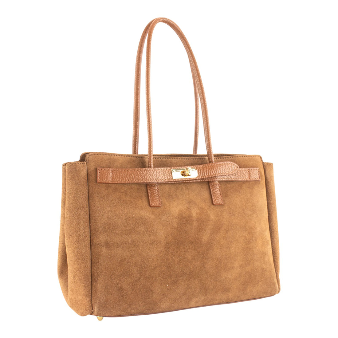 Bolso de Piel Pregato Roma Camel