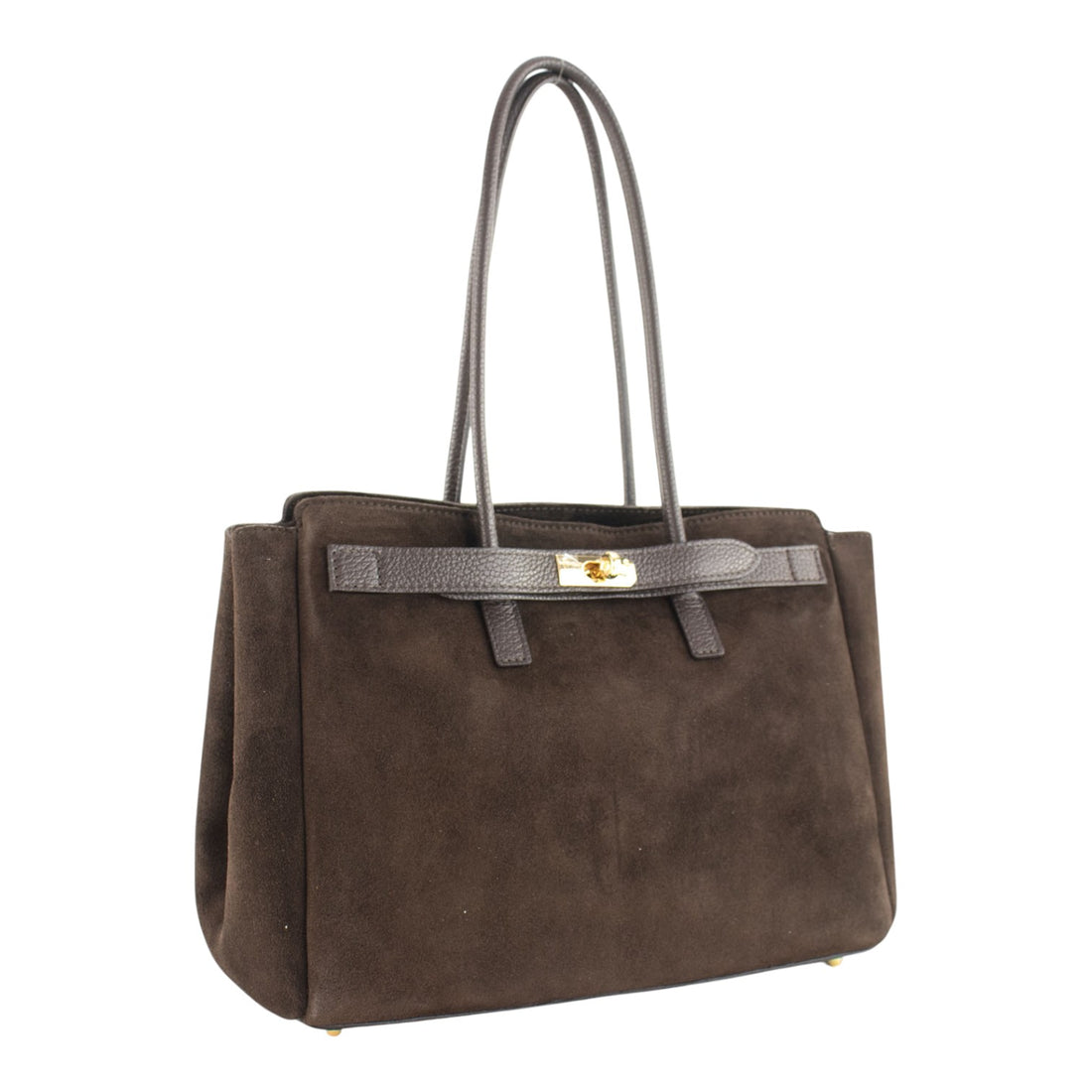 Bolso de Piel Pregato Roma Chocolate