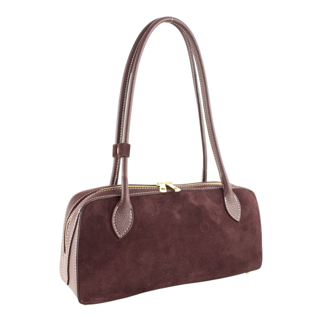Bolso de Piel Pregato Cleo Burdeos