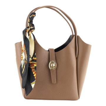 Bolso de Piel Pregato Carina Camel