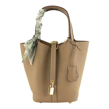 Bolso de mano Pregato Torino Taupe