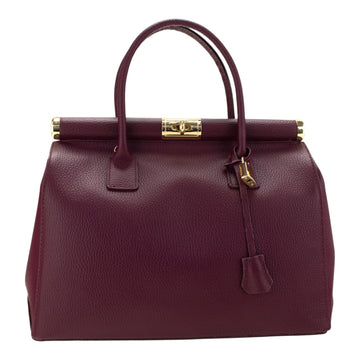 Pregato Classic Bordeaux Leather Handbag