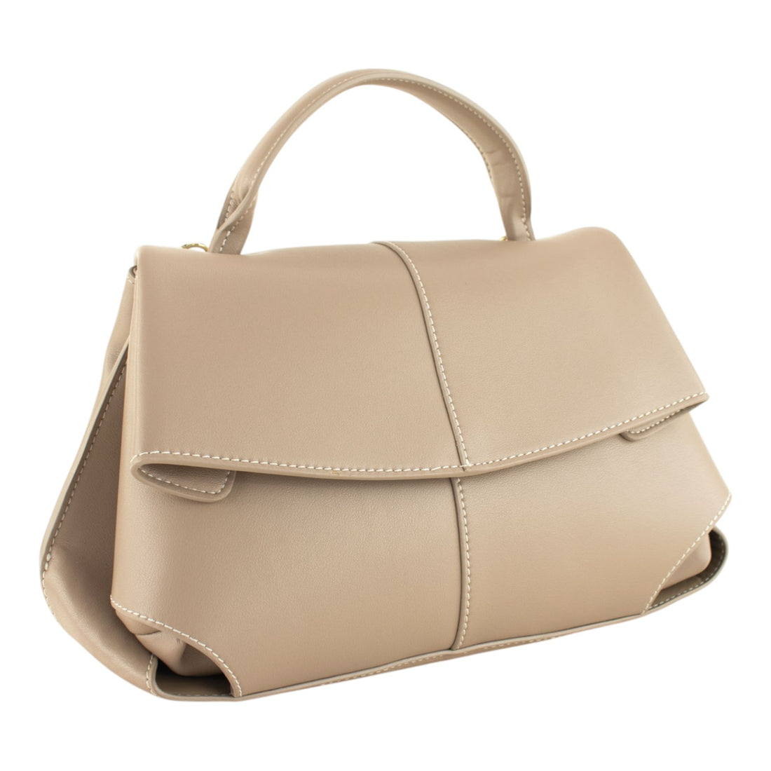 Bolso en piel Pregato Atelier Luxe Taupe