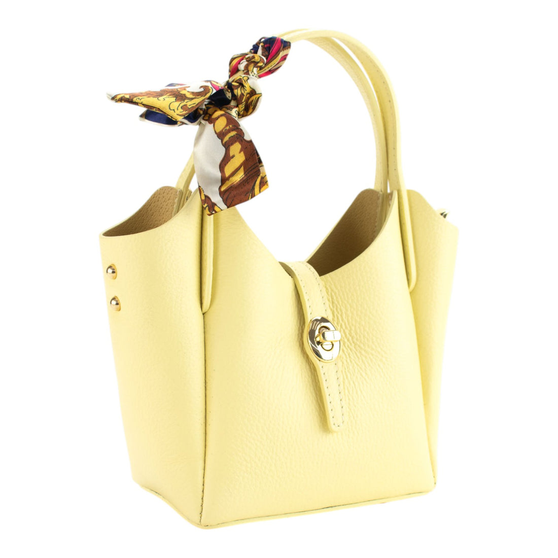 Bolso de Piel Pregato Carina Mantequilla