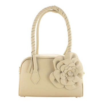 Bolso en Piel Pregato Fiora Beige