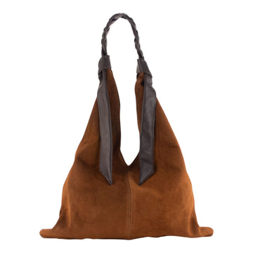 Bolso hobo en Piel Pregato Tressia Camel