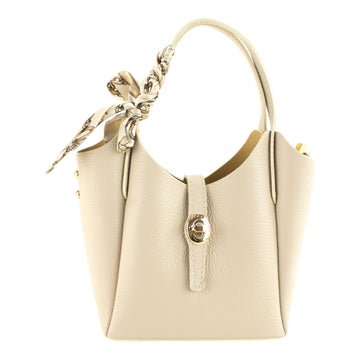 Bolso de Piel Pregato Carina Beige