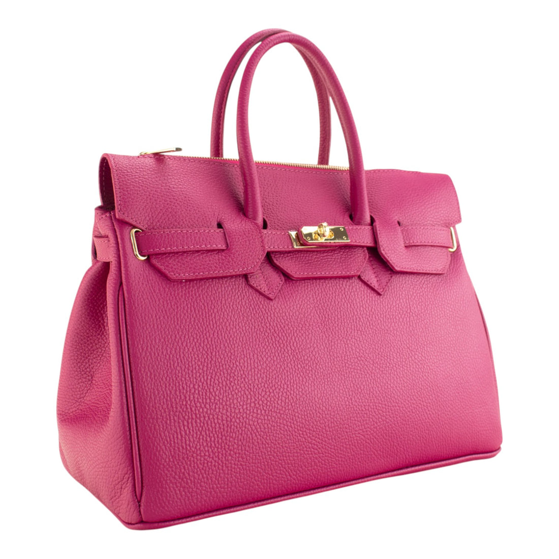 Bolso de Piel Pregato Juliette Fucsia