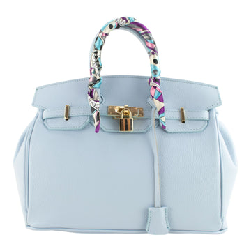 Bolso de mano Pregato Verona Azul claro