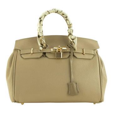 Bolso de mano Pregato Verona Taupe claro