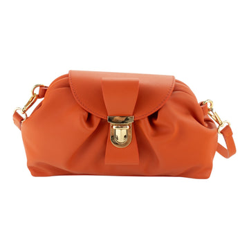 Bolso en Piel Pregato Dolce Naranja