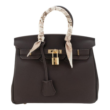 Bolso de mano Pregato Verona Gold Chocolate · 25cm
