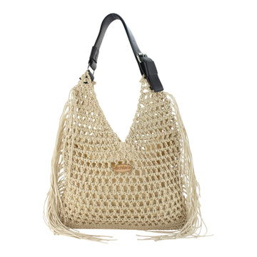 Bolso hobo Alchiara Thalassa Beige