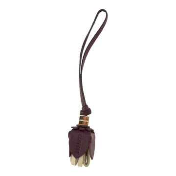Charm para bolso Pregato Flor bicolor Burdeos y Beige
