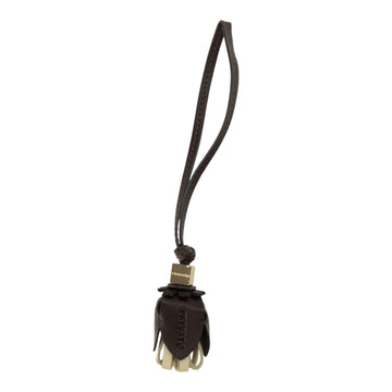Charm para bolso Pregato Flor bicolor Chocolate y Beige