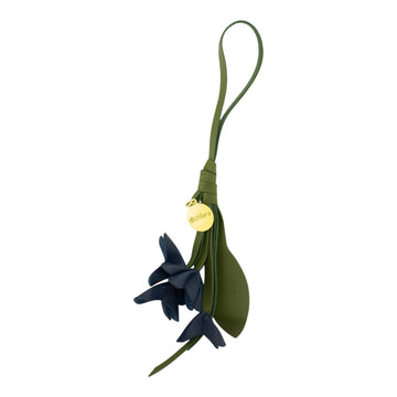 Charm para bolso Alchiara Floral Azul marino y Verde