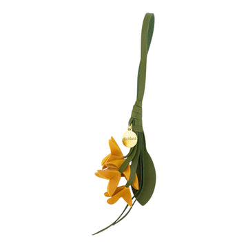 Charm para bolso Alchiara Floral Amarillo y Verde