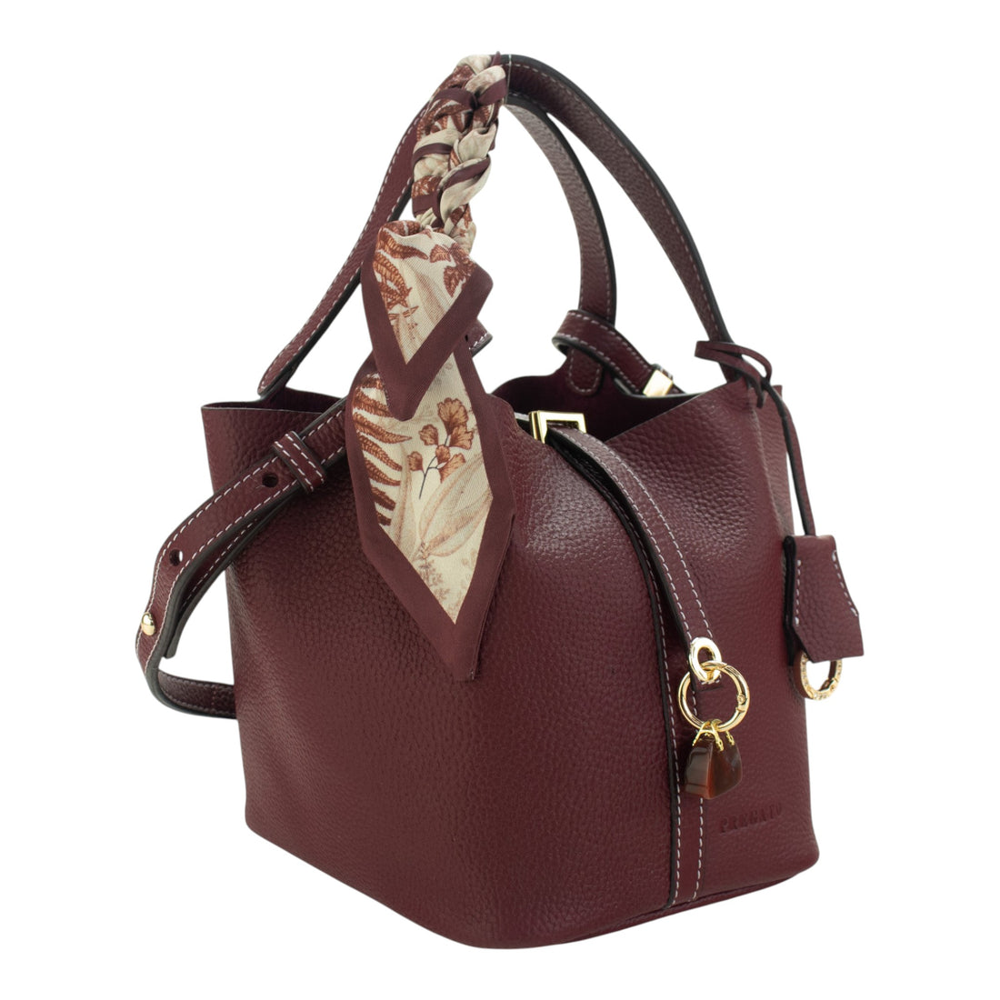 Bolso de mano Pregato Torino Granate