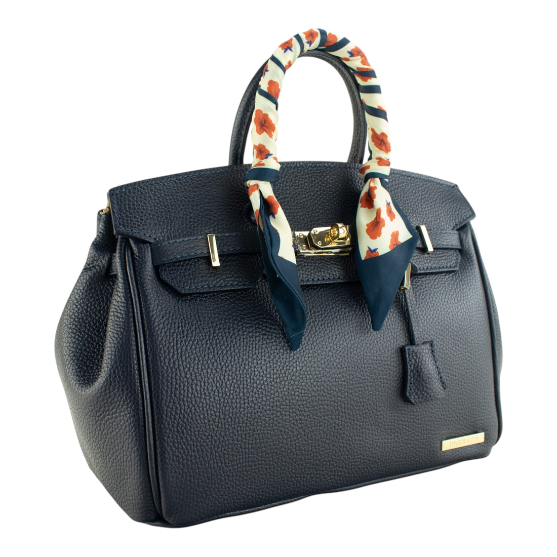 Bolso de mano Pregato Verona Azul marino
