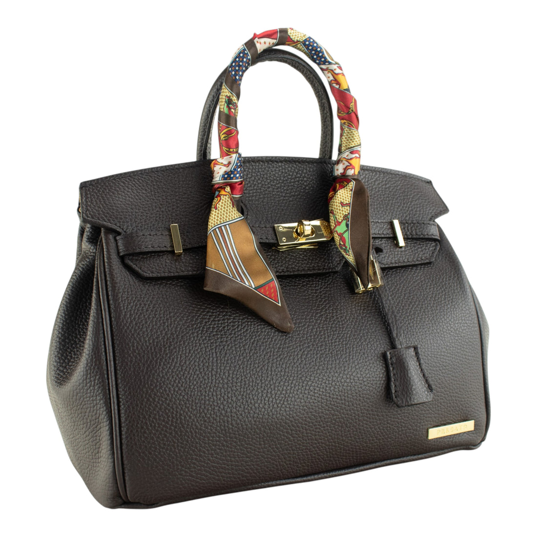 Bolso de mano Pregato Verona Chocolate oscuro