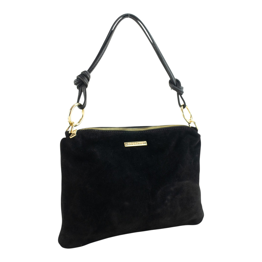 Bandolera de Piel Pregato Lecce Negro