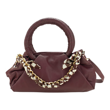Bolso de mano Pregato Nerina Burdeos