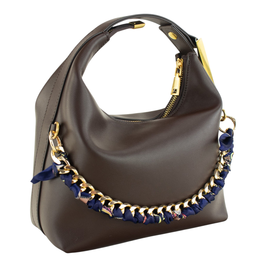 Bolso en piel Pregato Stella Chocolate