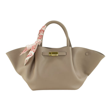 Bolso en Piel Pregato Libera Taupe