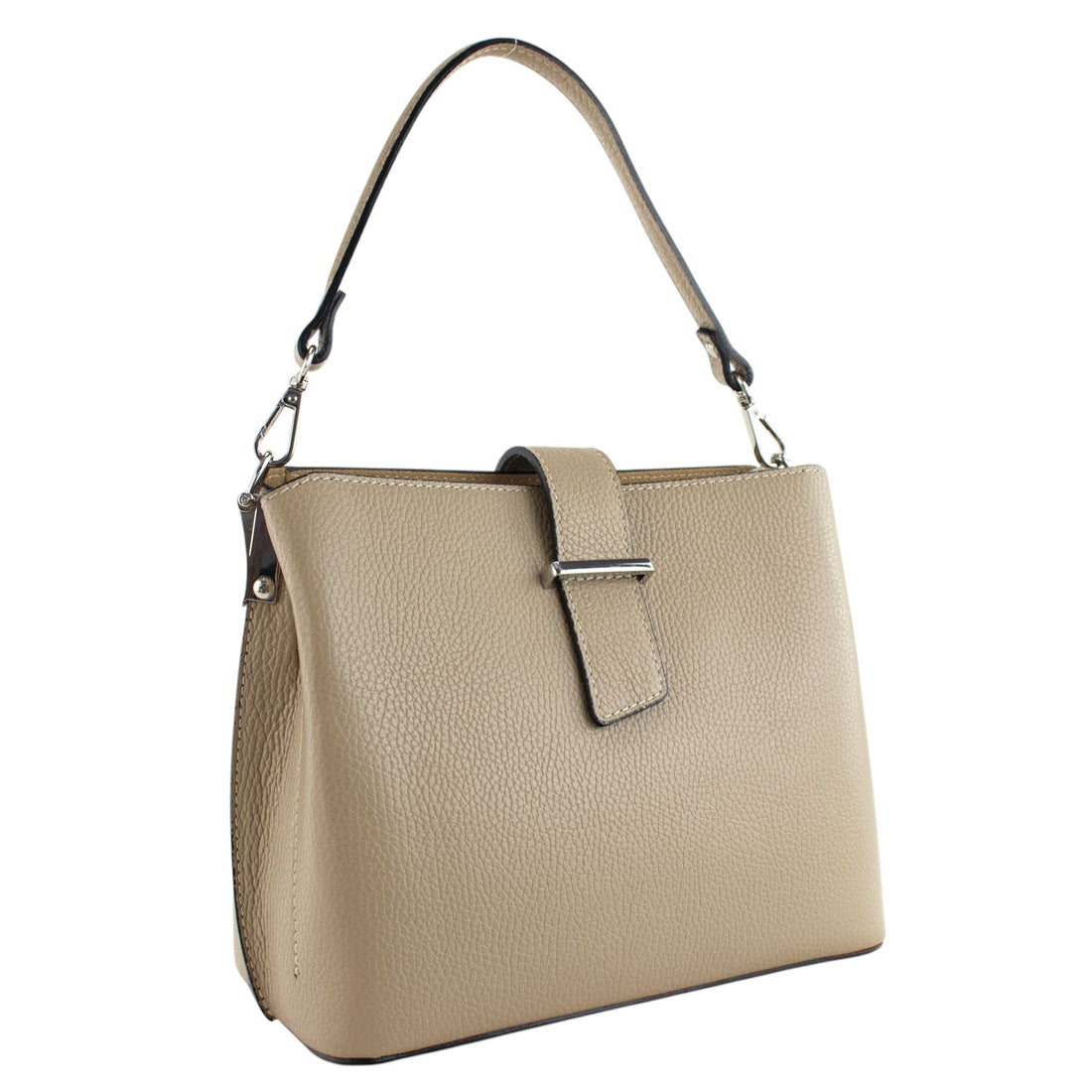 Bolso de Piel Pregato Eterea Taupe claro