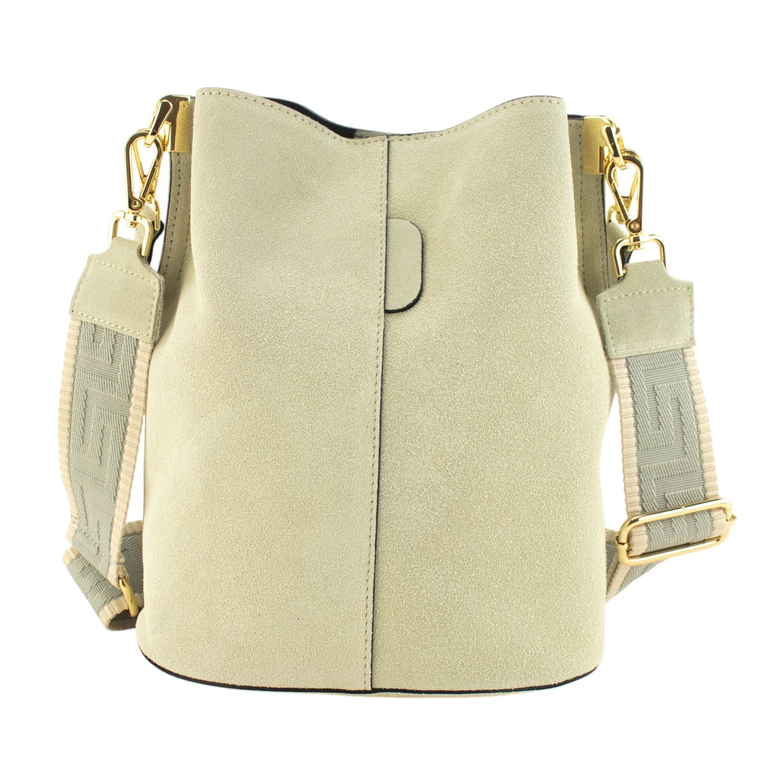 Bandolera Piel Pregato Secchio Peach Nociola