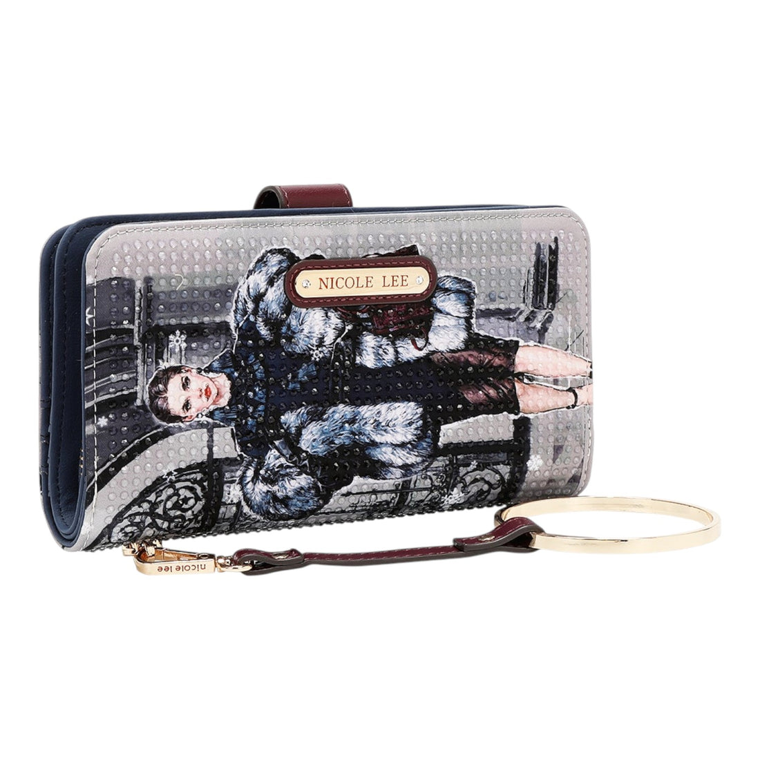 Billetero grande Nicole Lee Moda SnowFlake