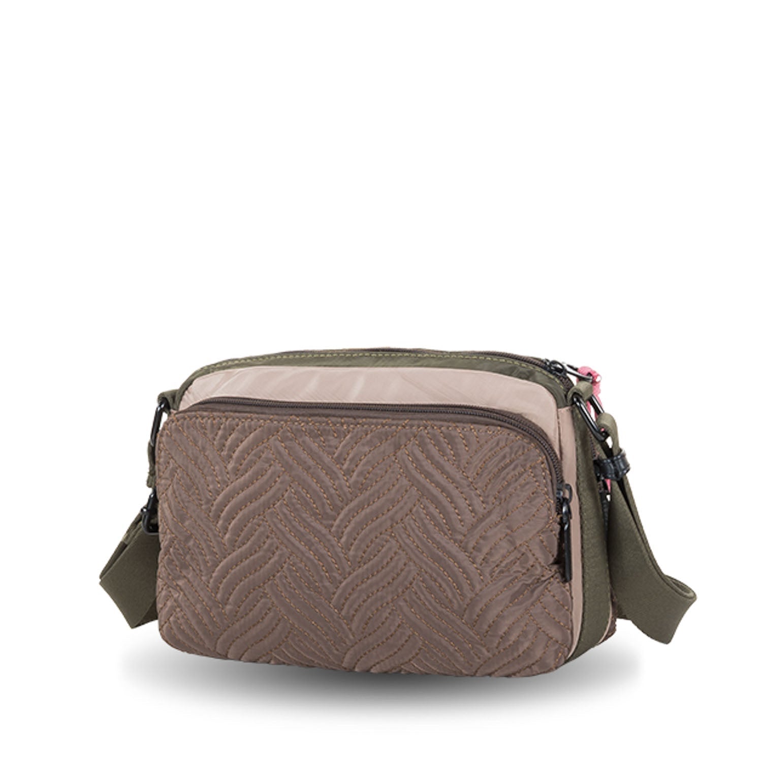 Bandolera compacta Devota Lomba Field Taupe - KimondoShop