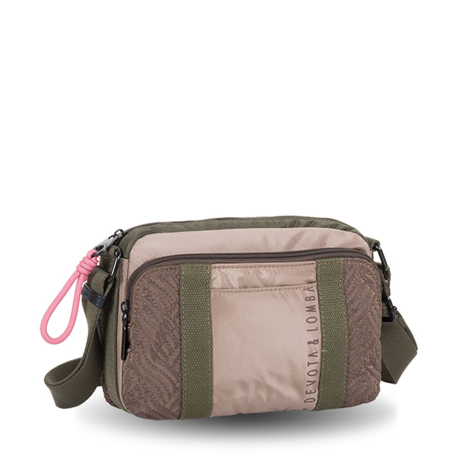 Bandolera compacta Devota Lomba Field Taupe - KimondoShop