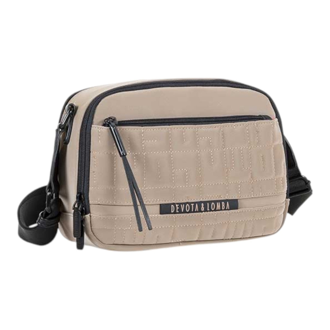 Bandolera compacta Devota & Lomba Master Taupe - KimondoShop
