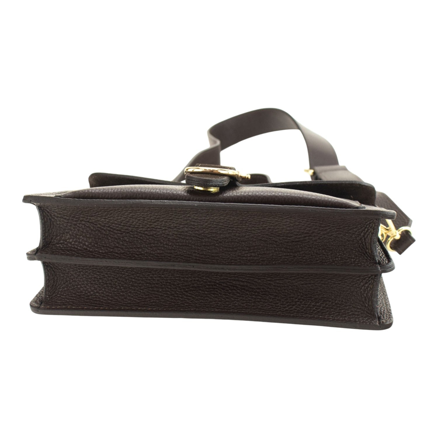 Bandolera Piel Pregato Fíbula Ante Chocolate - KimondoShop