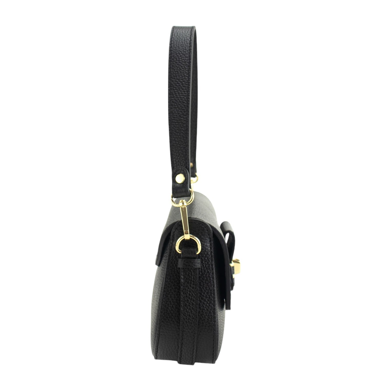 Bandolera Piel Pregato Salvini Negro - KimondoShop