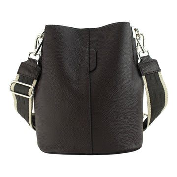 Bandolera Piel Pregato Secchio Chocolate - KimondoShop