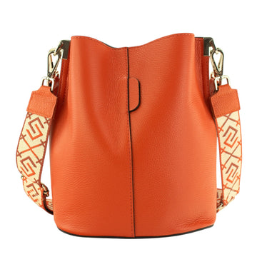 Bandolera Piel Pregato Secchio Naranja - KimondoShop