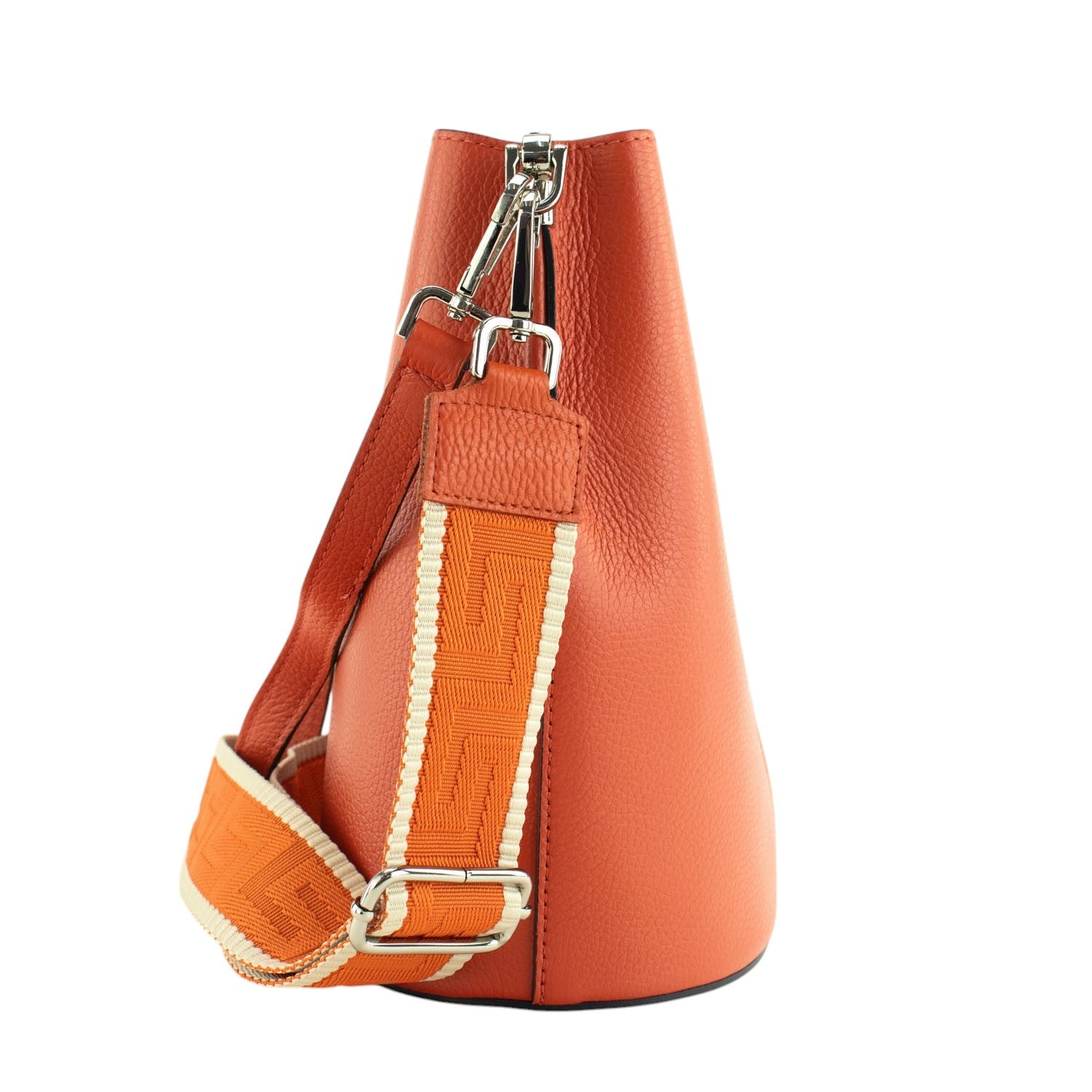 Bandolera Piel Pregato Secchio Naranja - KimondoShop