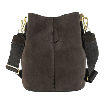 Bandolera Piel Pregato Secchio Peach Chocolate - KimondoShop