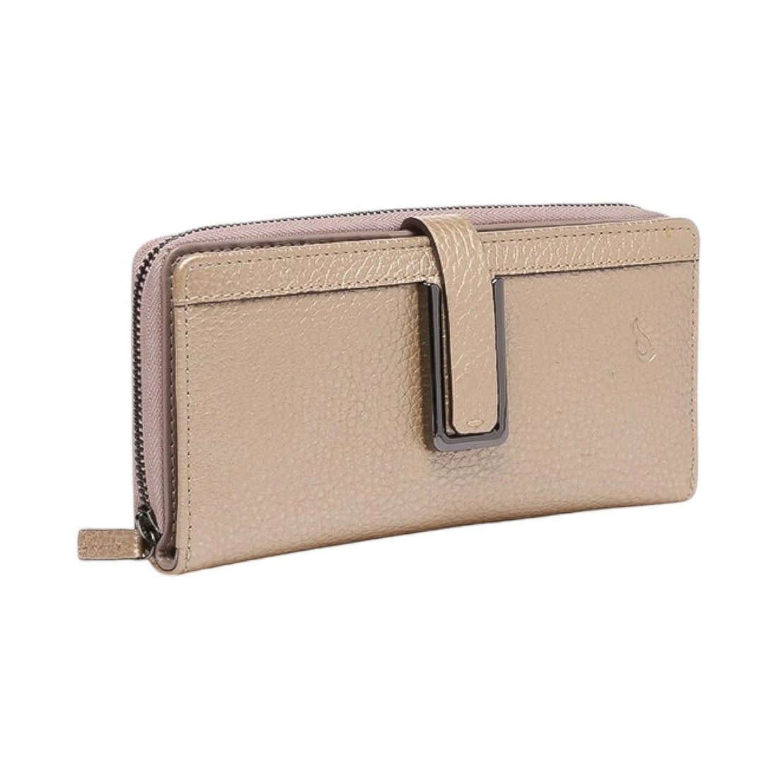 Billetero largo en piel Abbacino Carter Dorado - KimondoShop